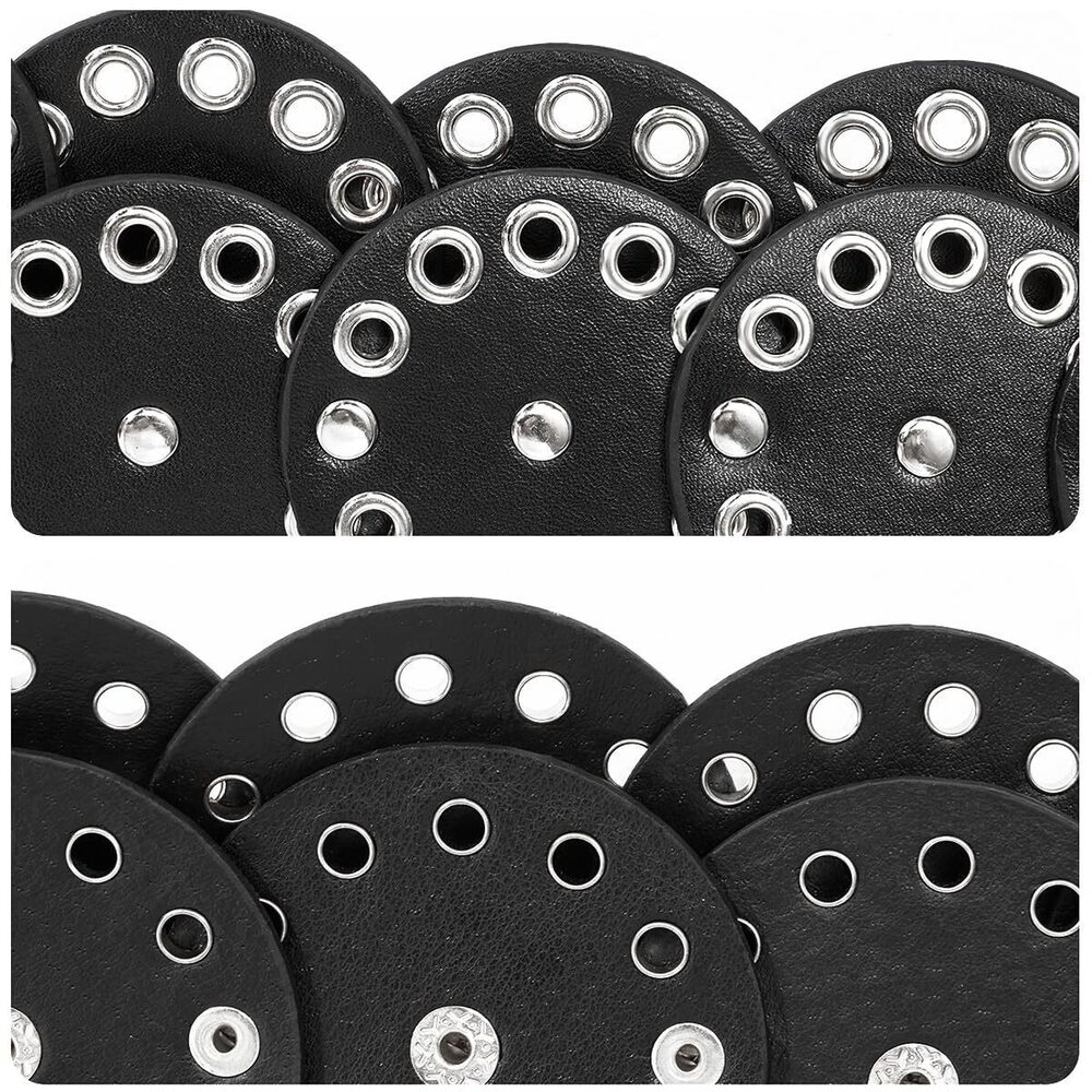 4751 Wide Disc Belt For Women Hollow Leather Western Cowgirl Waist - Picture 4 of 6